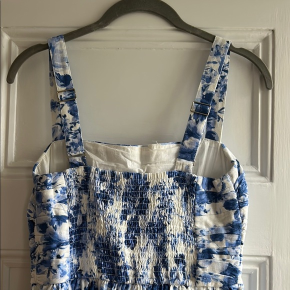 Abercrombie Floral Blue and White Dress - Picture 3 of 5